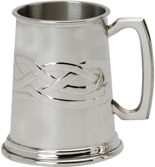 Mens Pewter Tankard With Celtic Knot Design 1 Pint Great Gift
