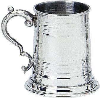 Pewter Tankard Traditional Flared Base Worcester Polished Finish Half Pint Great Gift