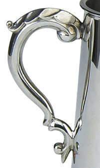 Pewter Tankard Embossed Rugby Union and League Scene Ornate Handle Great Gift