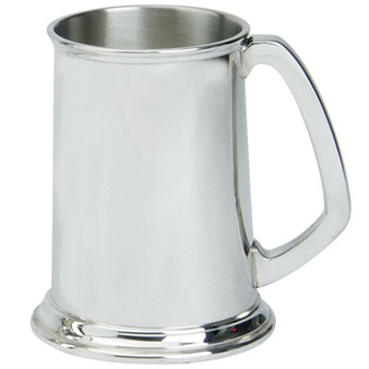 Pewter Tankard Handmade 1pt Plain Sheffield Shape Great Gift