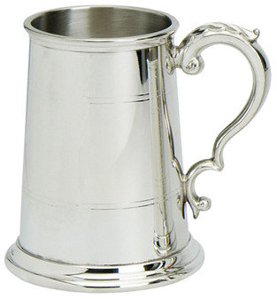 Pewter Tankard Handmade Double Lined Engravable Two Pint Great Gift