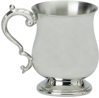 Pewter Tankard Handmade Celtic Wire Style Polished Finish Half pt Georgian Great Gift