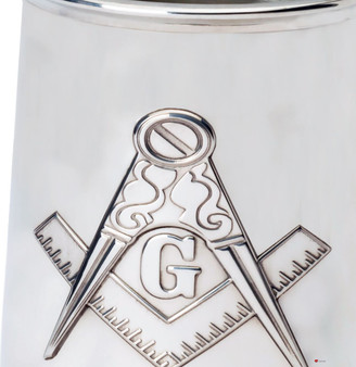 Pewter Tankard With Embossed Masonic Symbol Design 1pt Ideal Gift