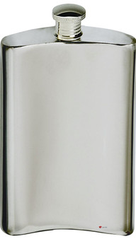 Celtic Ropework Hip Flask 2oz English Pewter Kidney Shape Screw Top Engravable Great Gift