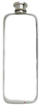 Slim Hip Flask 3oz Plain Design With Touch Mark Screw Top Engravable Great Gift