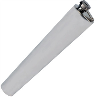 Long 10oz Saddle Flask with Captive Top Made From High Quality Pewter Great Gift