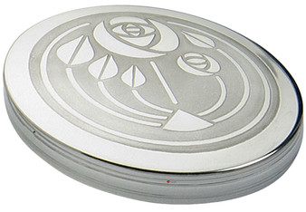 Trinket Box Pewter Large Charles Rennie Mackintosh Glasgow Bouquet Lid 90mm