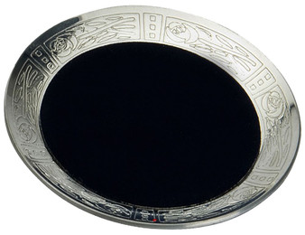 110mm Change Dish stamped Rose & Column