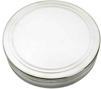 Trinket Box Pewter Large Round Plain Lid 90mm Ideal Gift Keepsake