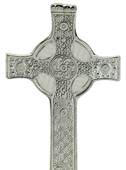 Crucifix Cross Scottish Celtic Iona Fine Pewter Free-standing 50mm Ideal Gift