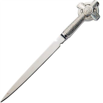 Pewter Letter Opener 18cm Handle Scottish Celtic Cross Ideal Gift