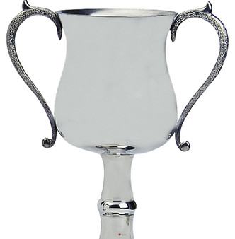Pewter Sporting Trophy 6inch Polished Georgian Style Football, Rugby, Rowing Great Gift