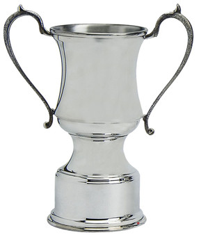 Traditional Style Sporting Presentation Trophy 6inch Polished Pewter Engravable Great Gift