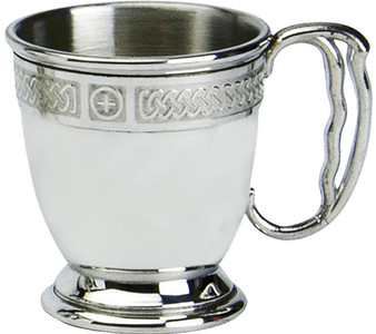 Ideal Christening Gift Pewter Tankard Cup and Celtic Band Keepsake