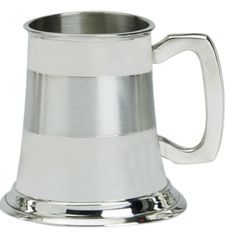 Christening Gift Children's Tankard Pewter Cup Satin Band Ideal for Engraving