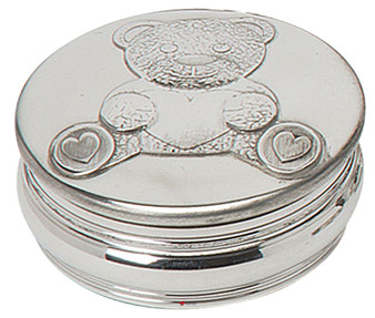 Children's Keepsake Box Teddy Design Baby Curl First Tooth Christening Gift