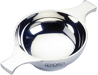 Plain Polished Scottish Quaich Feature Pewter 3" Bowl Cup of Friendship Ideal Gift