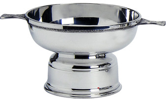 Scottish Quaich Christening Cup of Friendship Pewter Celtic Band Engravable 2" Great Gift