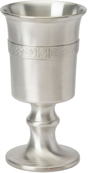 370ml Chalice with Celtic Banding Made From Pewter With Satin Finish Ideal Gift