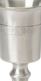 370ml Chalice with Celtic Banding Made From Pewter With Satin Finish Ideal Gift