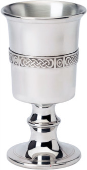 370ml Chalice with Celtic Banding Made From Pewter Ideal Gift