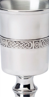 370ml Chalice with Celtic Banding Made From Pewter Ideal Gift