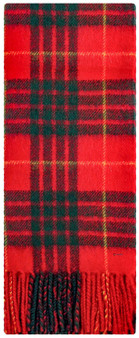 Cameron Clan Modern Tartan Plaid 100% Lambswool Clan Scarf Made in Scotland