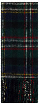 Scott Green Modern Tartan Plaid 100% Lambswool Clan Scarf Made in Scotland