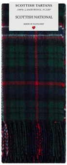 Scottish National Tartan Plaid 100% Lambswool Clan Scarf Made in Scotland