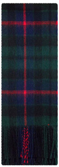 Morrison Green Modern Tartan Plaid 100% Lambswool Clan Scarf Made in Scotland