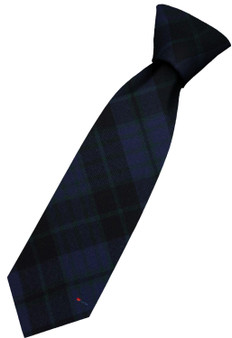 Mens All Wool Tie Woven Scotland - Clergy Green Ancient Tartan