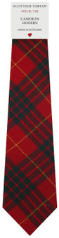 Mens All Wool Tie Woven Scotland - Cameron Modern Tartan