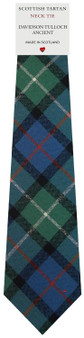 Mens All Wool Tie Woven Scotland - Davidson of Tulloch Ancient Tartan