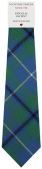Mens All Wool Tie Woven Scotland - Douglas Ancient Tartan
