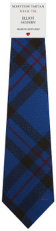 Mens All Wool Tie Woven Scotland - Elliot Modern Tartan