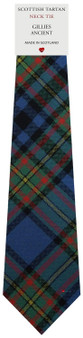 Mens All Wool Tie Woven Scotland - Gillies Ancient Tartan