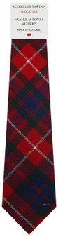 Mens All Wool Tie Woven Scotland - Fraser of Lovat Modern Tartan