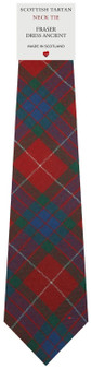 Mens All Wool Tie Woven Scotland - Fraser Dress Ancient Tartan