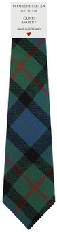 Mens All Wool Tie Woven Scotland - Gunn Ancient Tartan