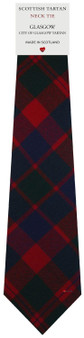 Mens All Wool Tie Woven Scotland - Glasgow City Tartan