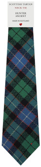 Mens All Wool Tie Woven Scotland - Hunter Ancient Tartan