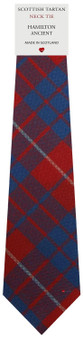 Mens All Wool Tie Woven Scotland - Hamilton Ancient Tartan