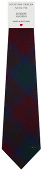 Mens All Wool Tie Woven Scotland - Lindsay Modern Tartan