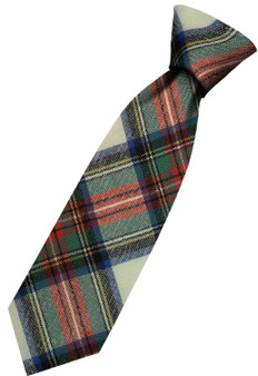 Mens All Wool Tie Woven Scotland - Stewart Dress Ancient Tartan