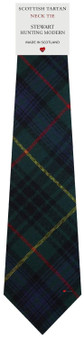 Mens All Wool Tie Woven Scotland - Stewart Hunting Modern Tartan