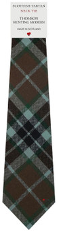 Mens All Wool Tie Woven Scotland - Thomson Hunting Modern Tartan