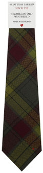Mens All Wool Tie Woven Scotland - MacMillan Old Weathered Tartan