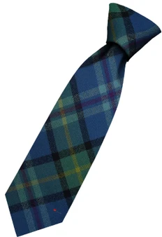 Mens All Wool Tie Woven Scotland - Renfrewshire District Tartan