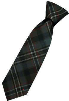 Mens All Wool Tie Woven Scotland - Scott Green Weathered Tartan