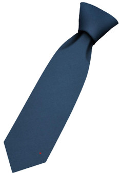 Mens All Wool Tie Woven Scotland - Plain Ancient Blue